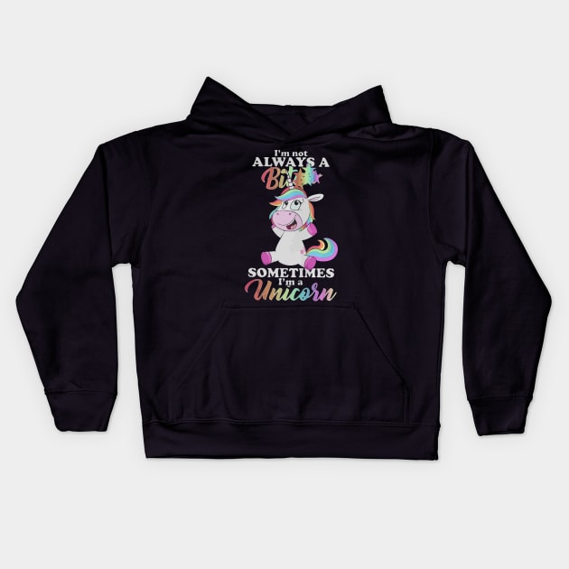 I’m not always a bitch sometimes I’m a Unicorn Kids Hoodie by geromeantuin22